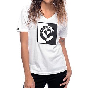 NWOT Crooks&Castles White V-neck Inverse T-shirt